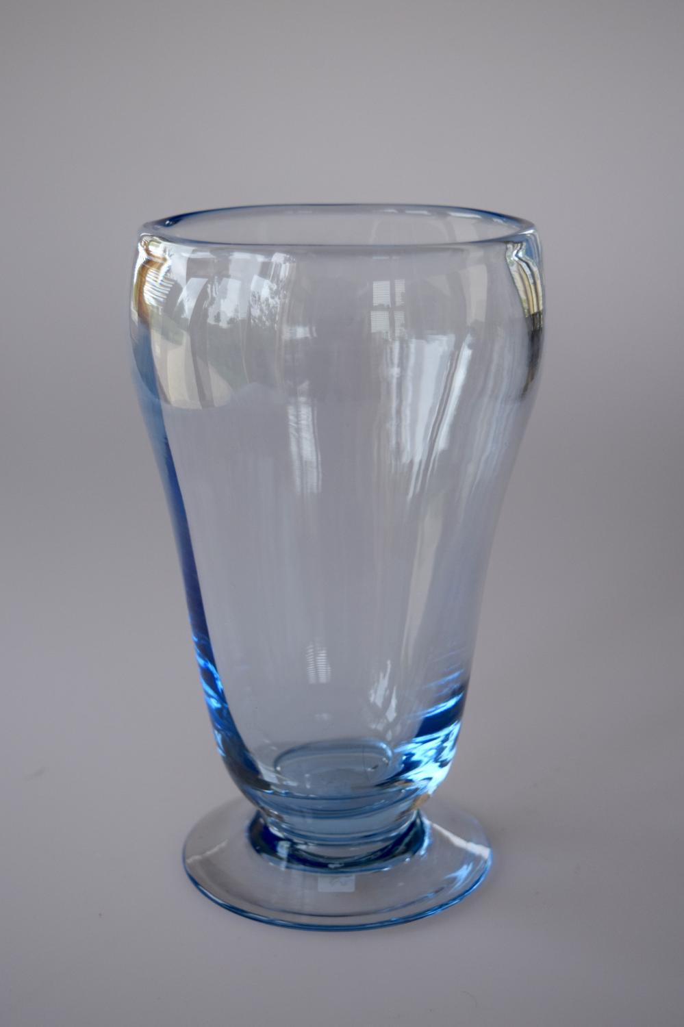 Sapphire blue vase, Whitefriars.