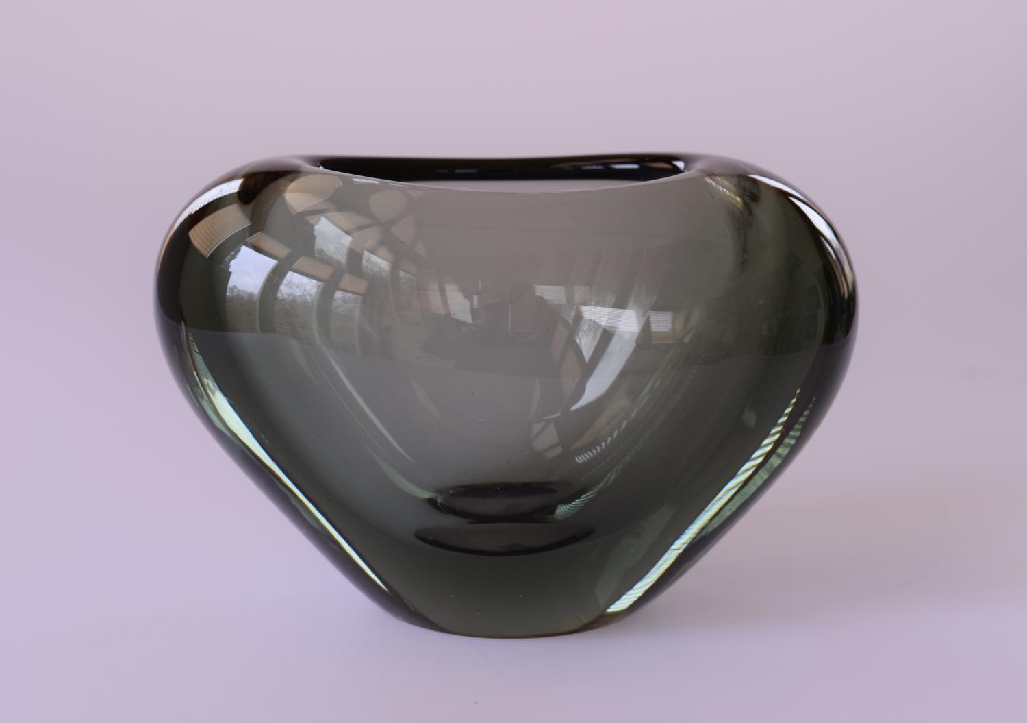Heart shaped vase, Holmgaard.