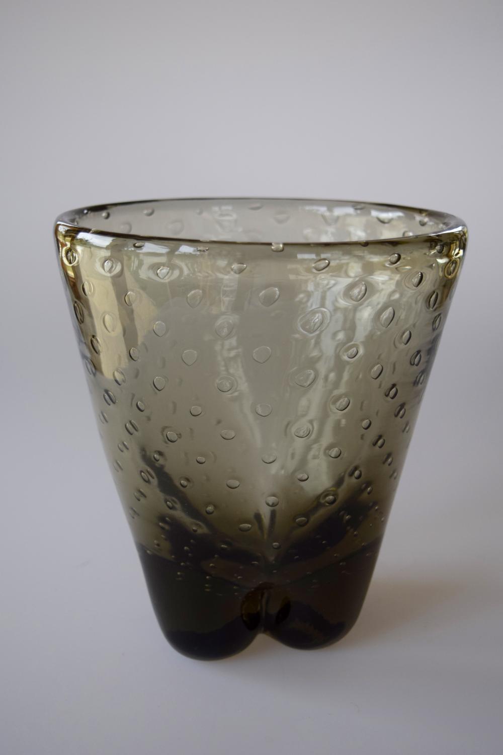 Twilight bubble vase by James Hogan for Whitefriars