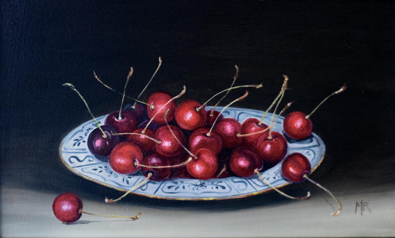 Cherries on a plate