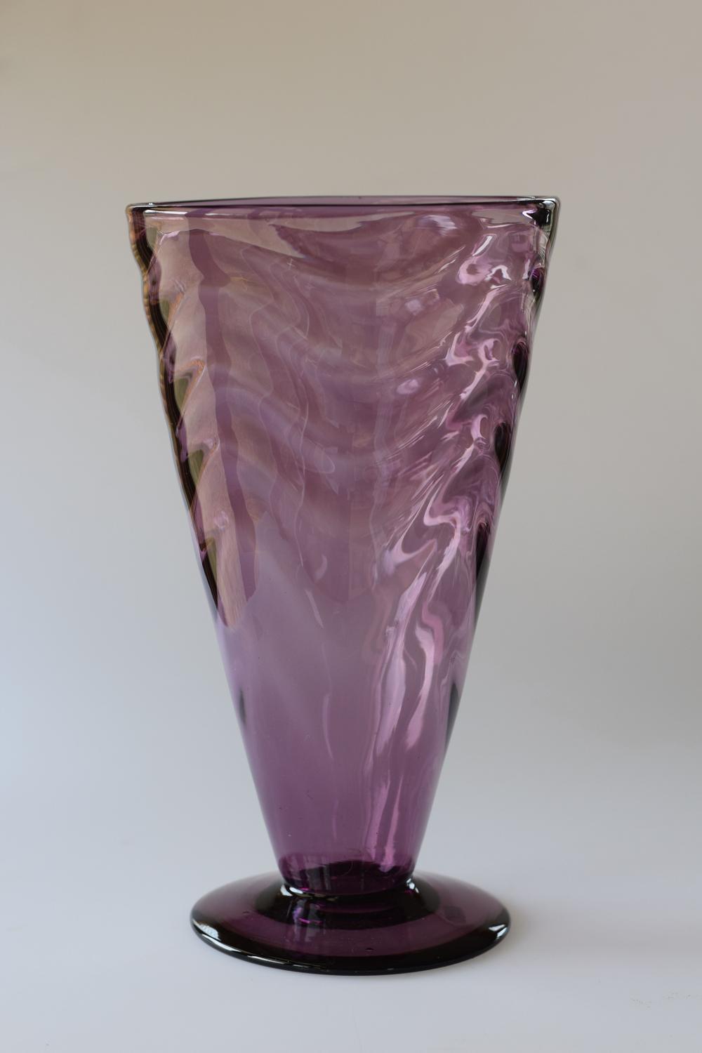 Amethyst vase by Webb.