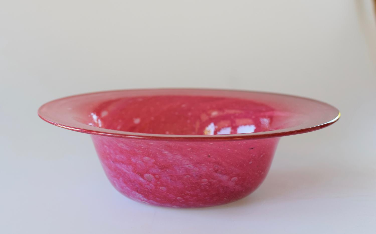 Cloudy pink bowl