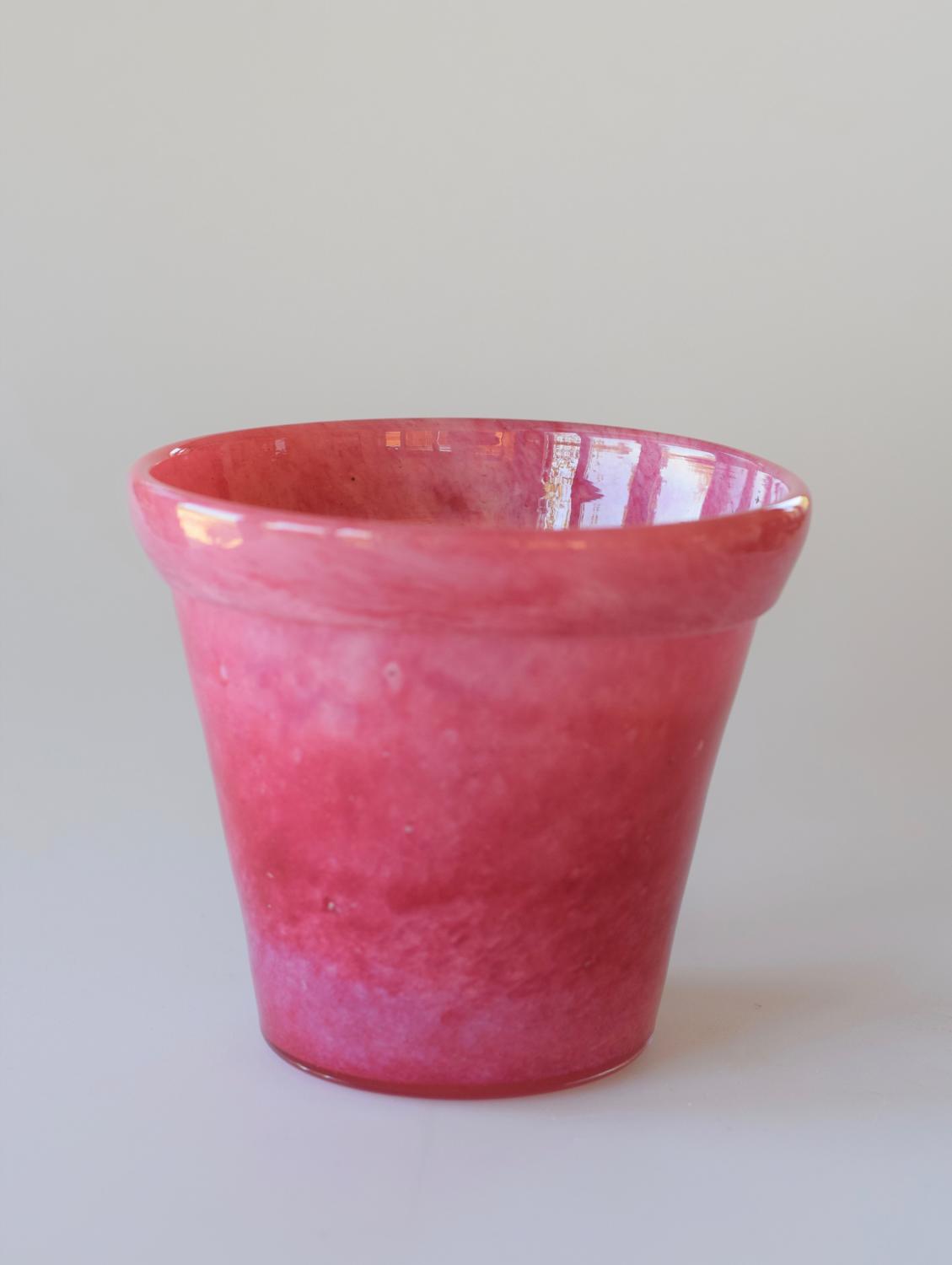 Small pink plant pot vase