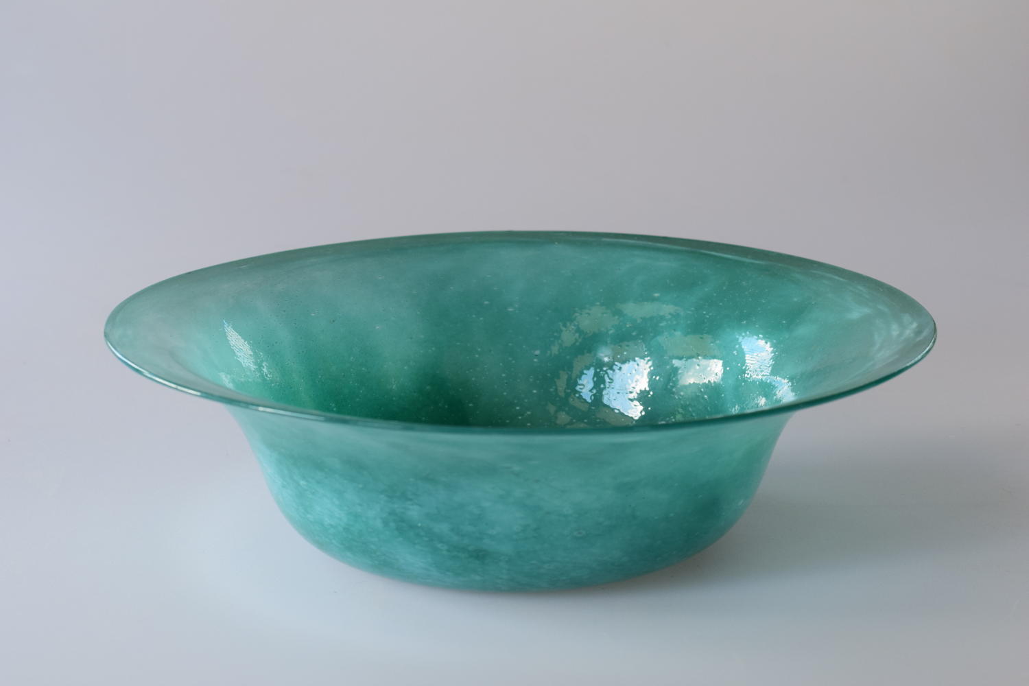 Cloudy blue bowl