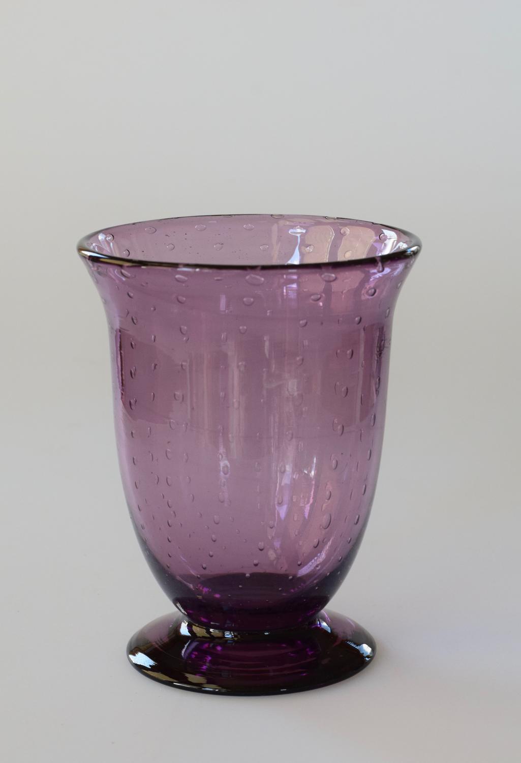 Amethyst bubble vase