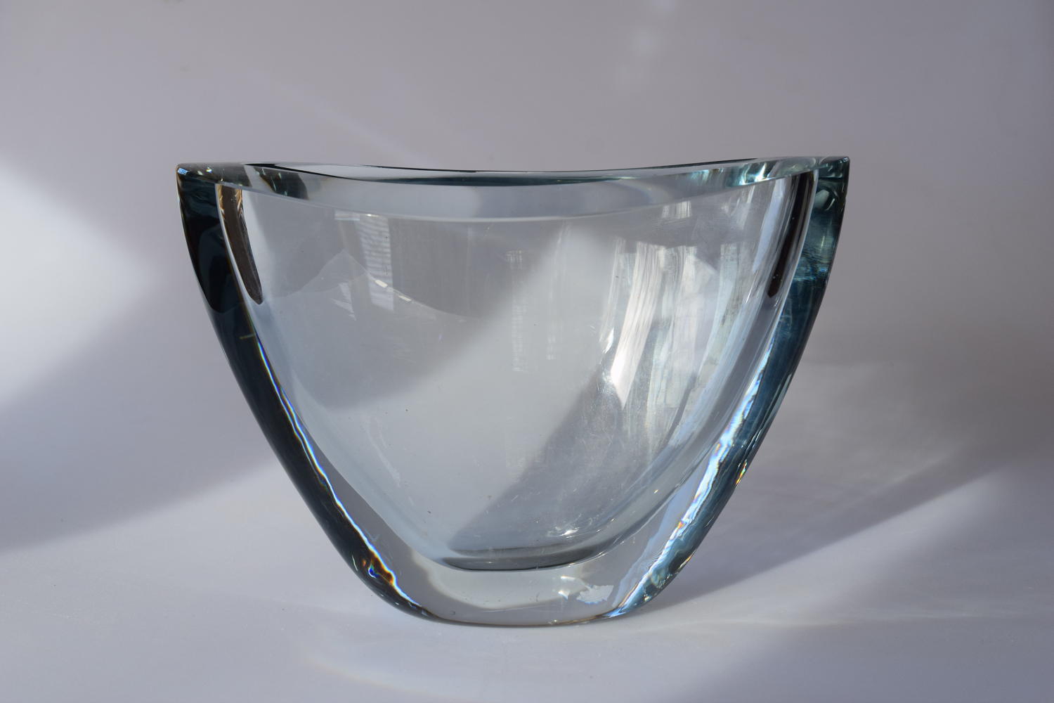 Stromberg oval ice blue vase