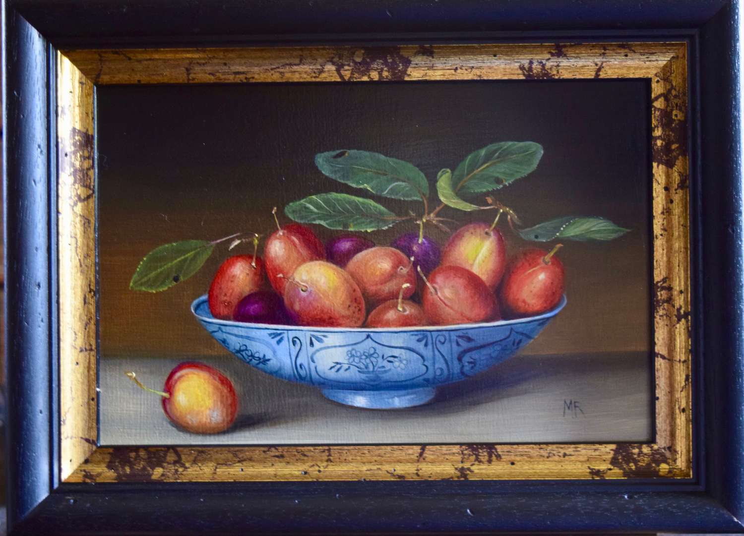 Bowl of plums