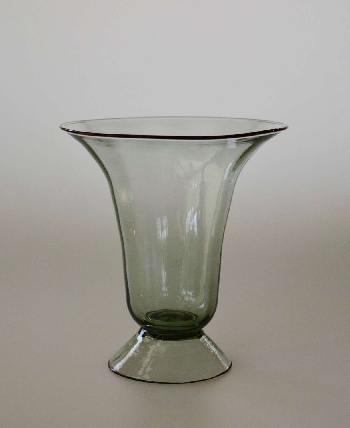 Smokey Murano vase