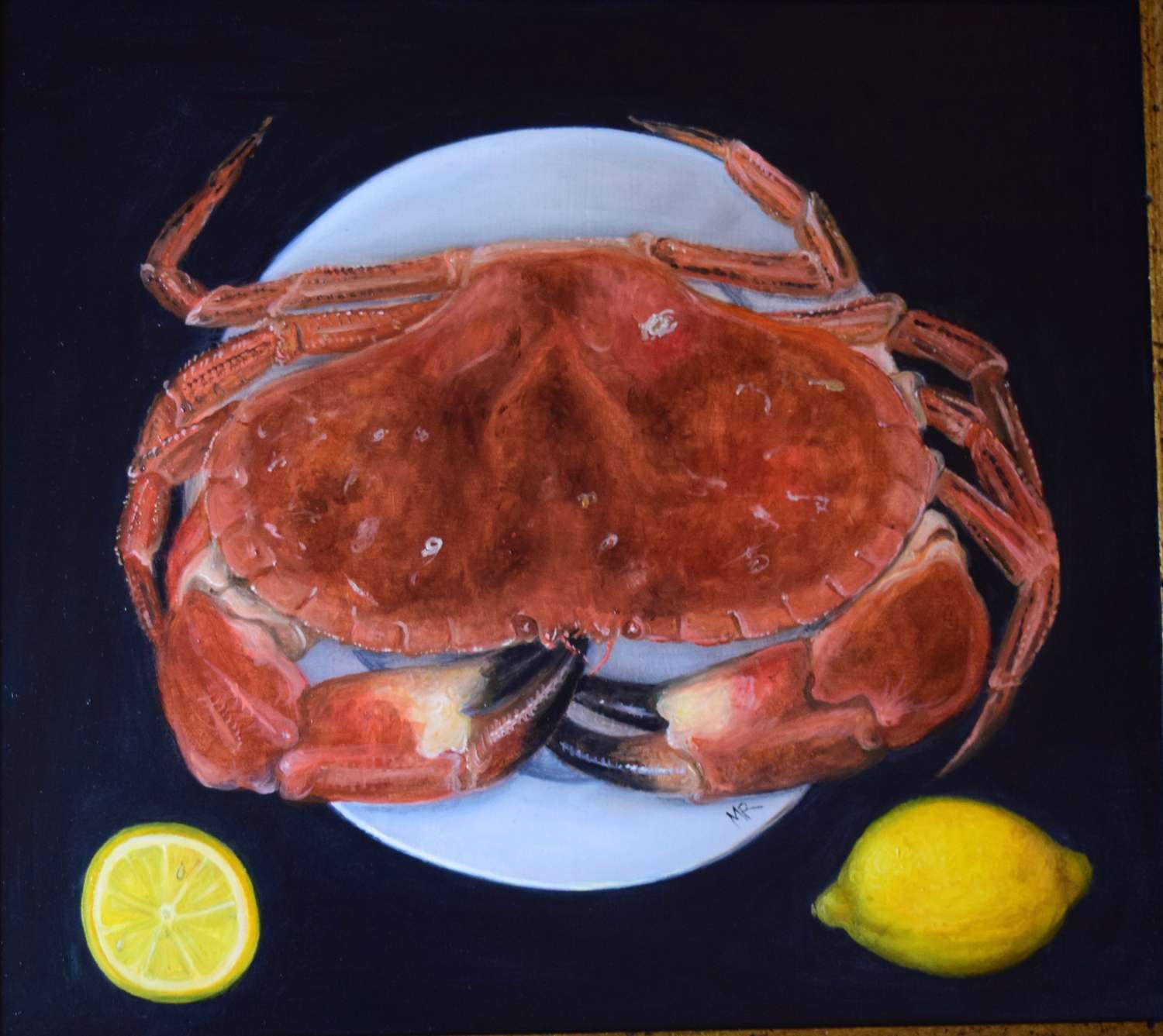 Crab on a plate