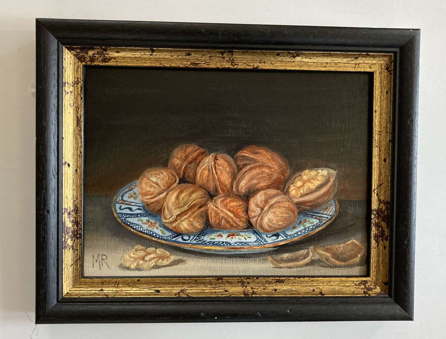 Plate of walnuts