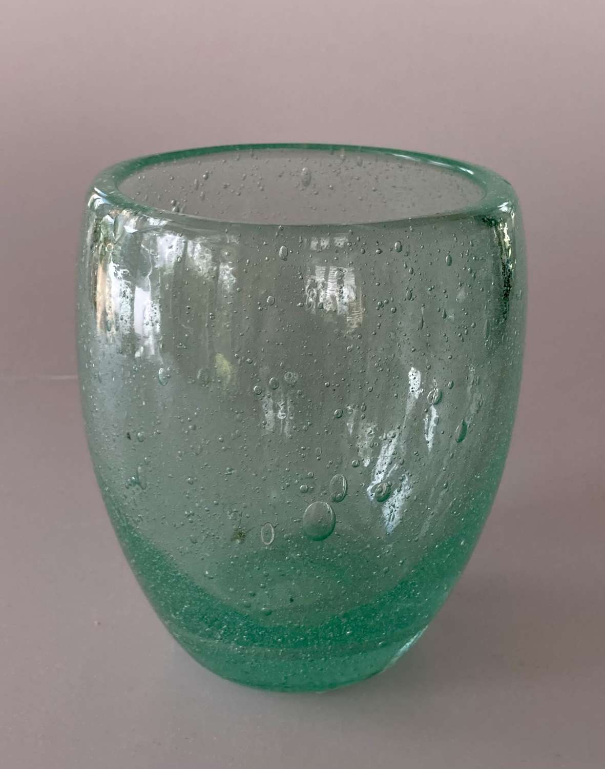 Green bubble vase
