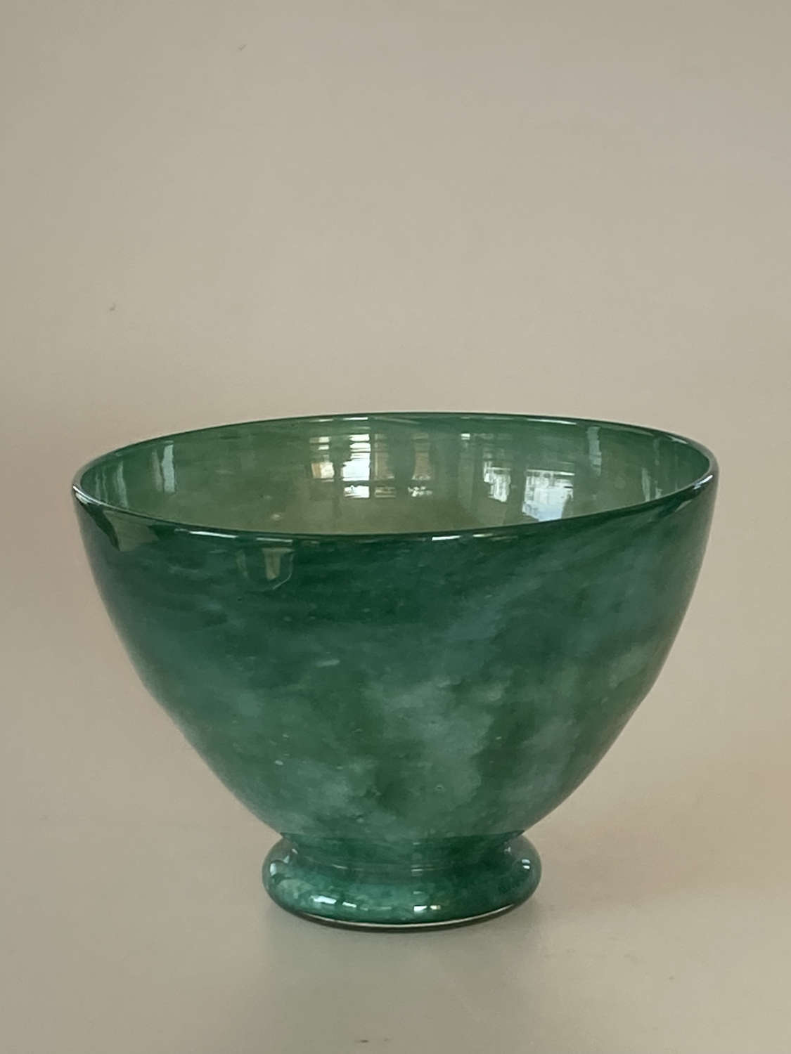 Blue/green cloudy bowl