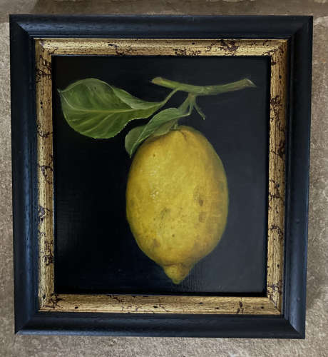 Lemon with leaves