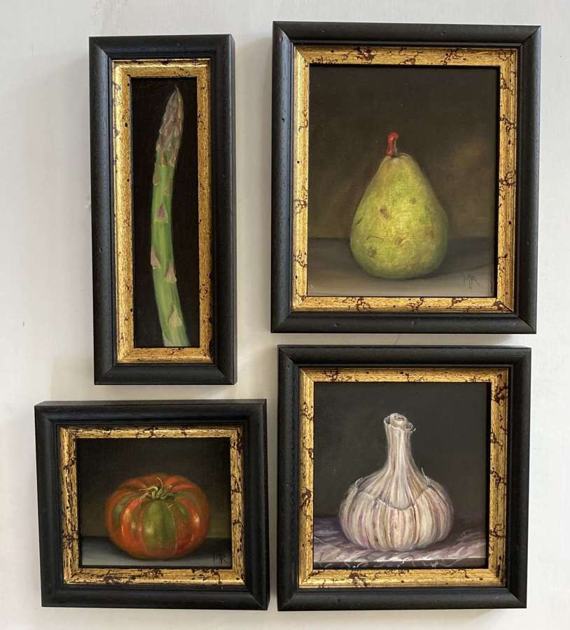 4 small paintings