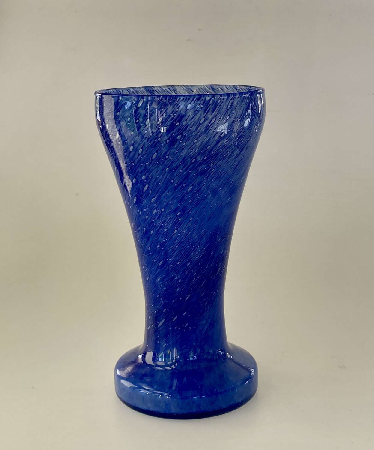 Blue cloudy vase by Nazeing .