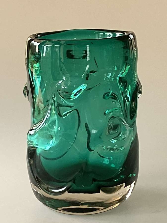 Knobbly emerald vase