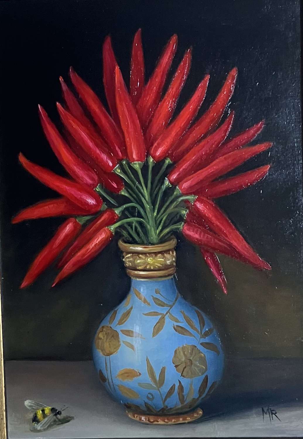 Vase of chillis