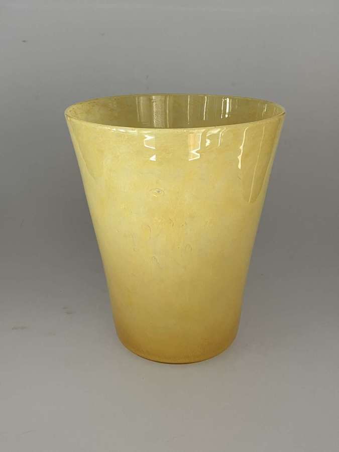 Yellow Nazeing bucket vase.
