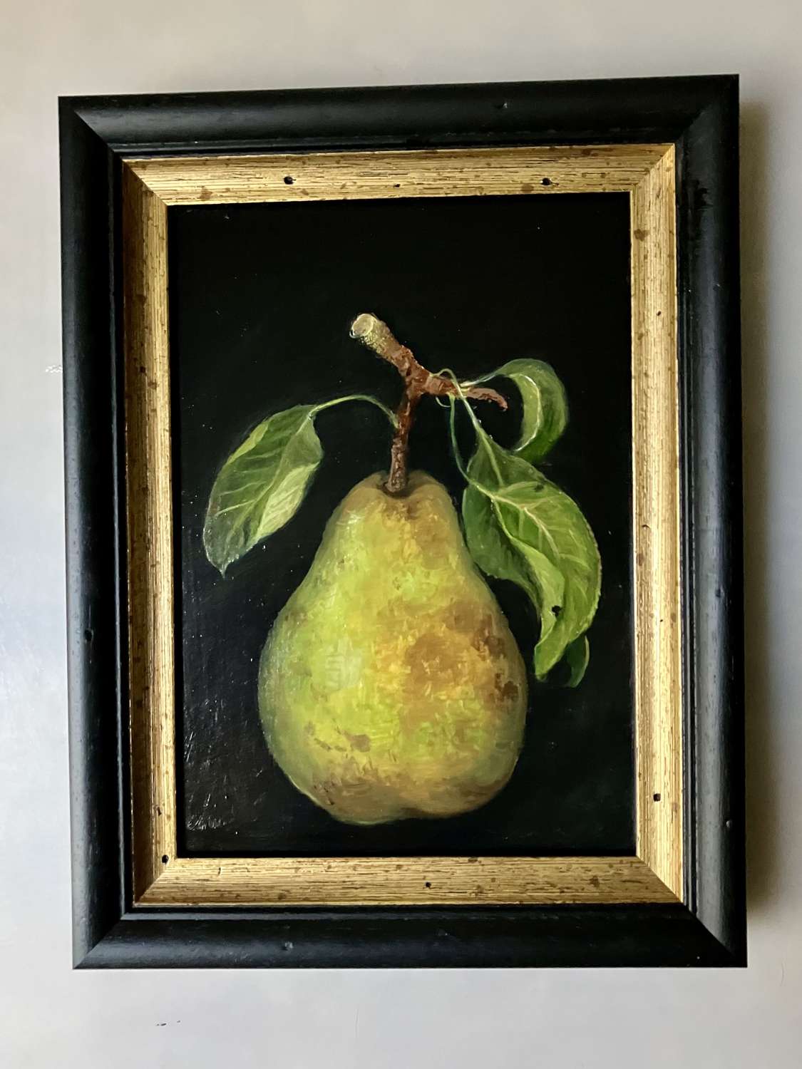 Pear and leaves