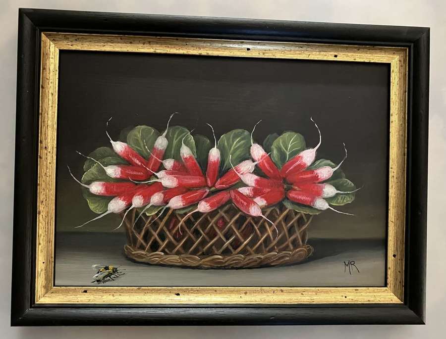 Basket of radishes