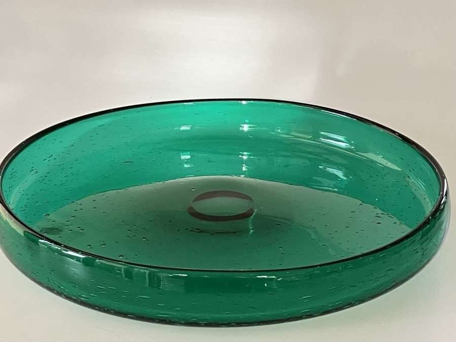 Hadeland green bubble platter