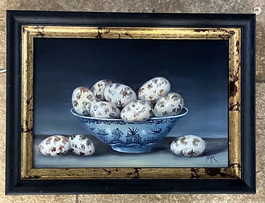 A bowl of quail’s eggs