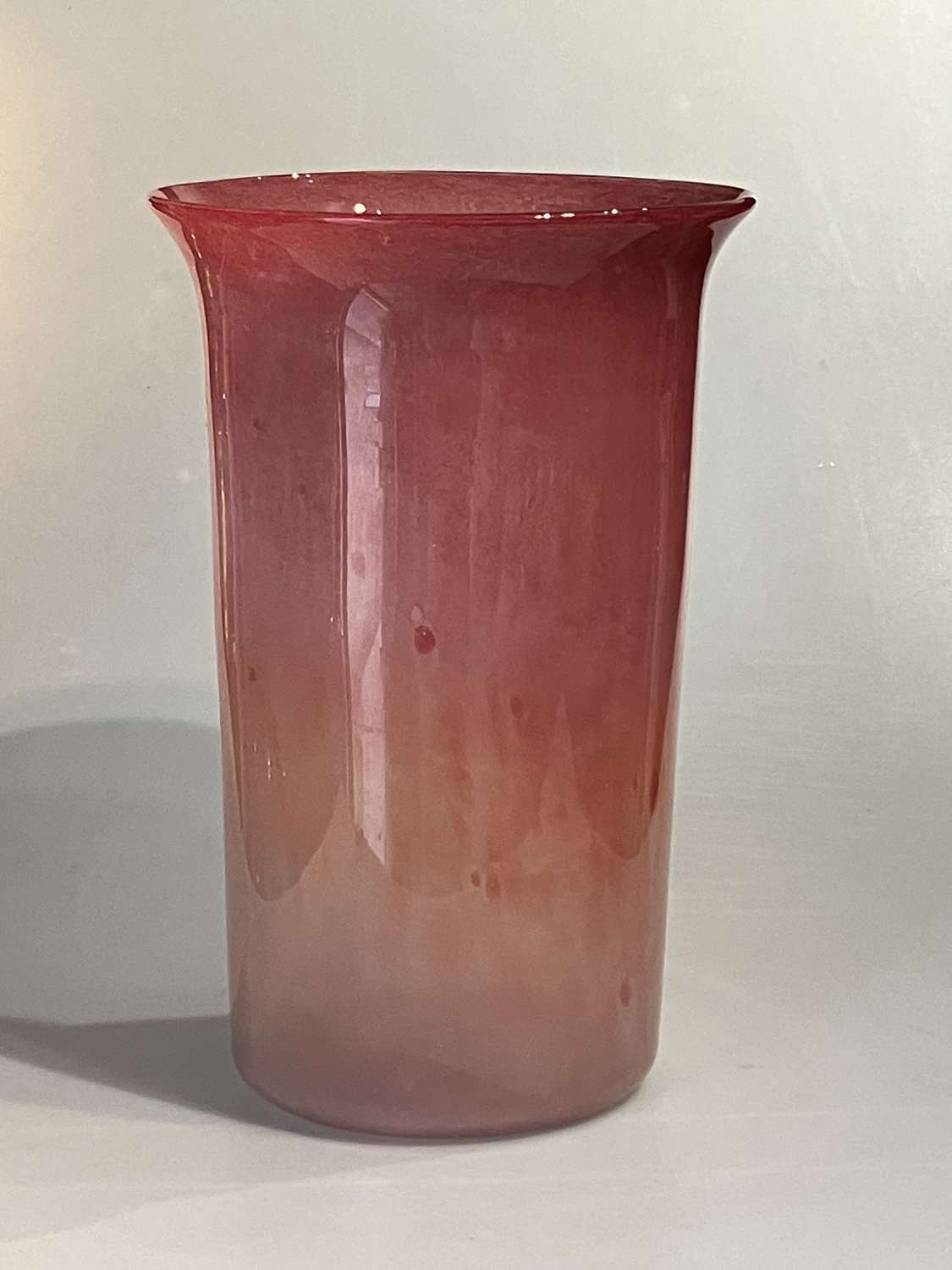 Large pink cloudy vase
