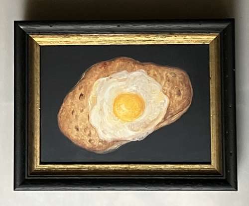 Fried egg on toast