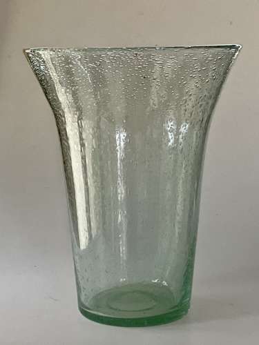 Large clear bubble vase