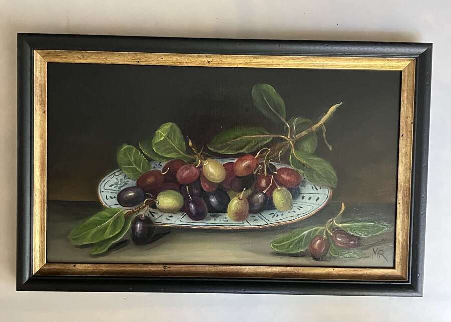 Plate of plums