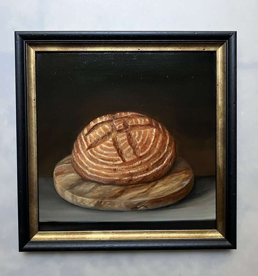 Sourdough bread on board