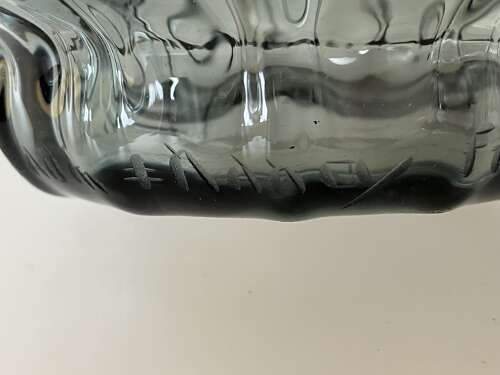 Daum ribbed vase