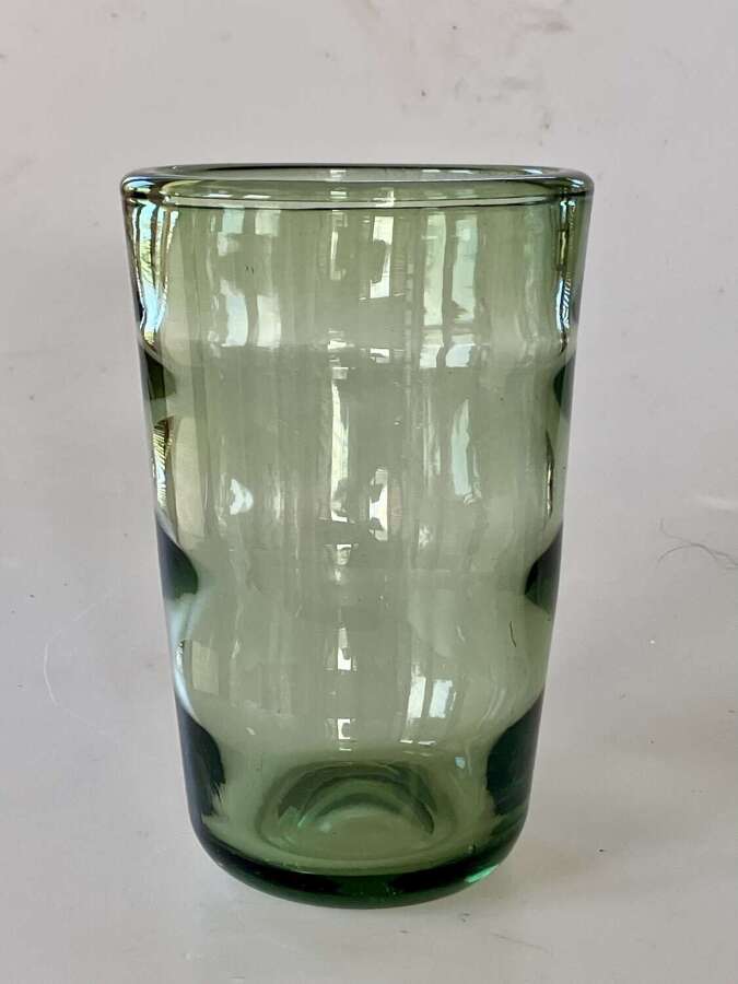 Sea green optic vase