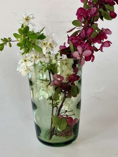 Sea green optic vase