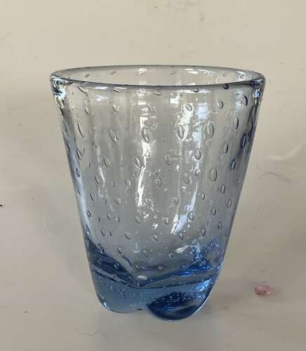 Lobed bubble vase