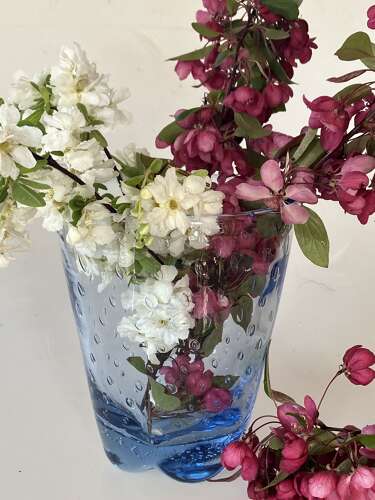 Lobed bubble vase