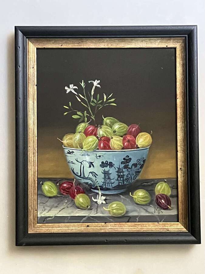 Bowl of gooseberries